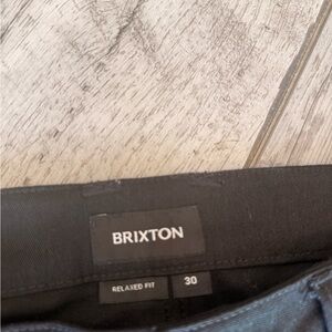 Brixton Black Relaxed-Fit Waistband Pants